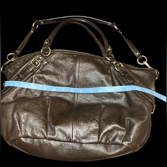 COACH Madison Sophia Chocolate Brown Hobo Purse with Bag cover - Picture 11 of 13